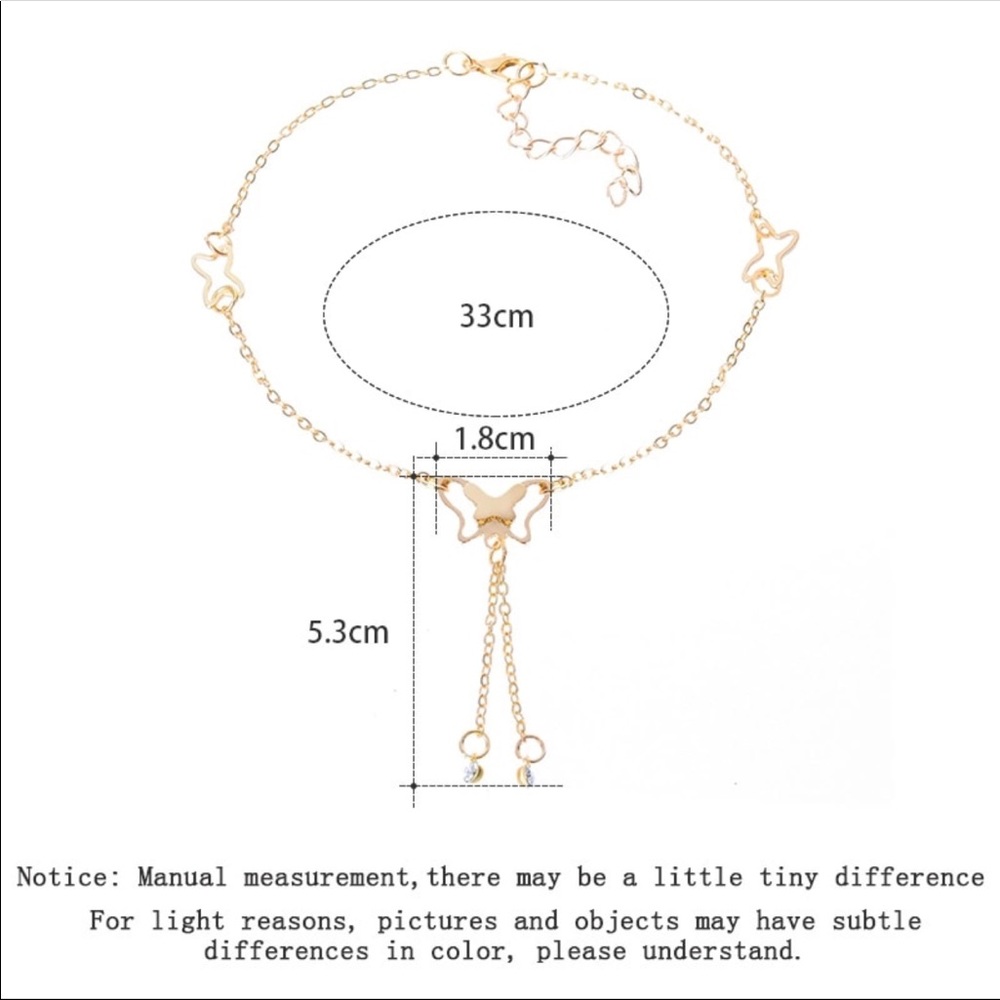 Effortlessly Beautiful Butterfly Anklet (K3) - Picture 4 of 8